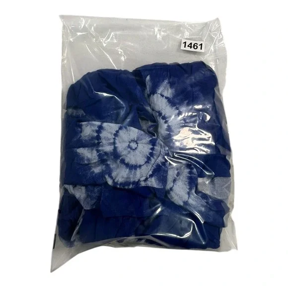 Knox Rose Women's 1X Blue & White Tie Dye Tiered Flowy Maxi Skirt‎ NWT - Picture 9 of 10